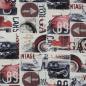 Preview: Canvas Vintage Cars Rot/Ecru